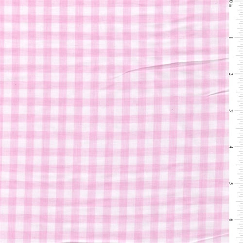 Pink 1/4 Inch Gingham Bolt Fabric