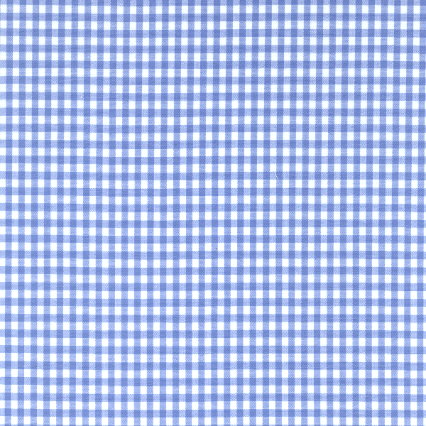 Blue 1/8 Inch Gingham Fabric - Reorderable
