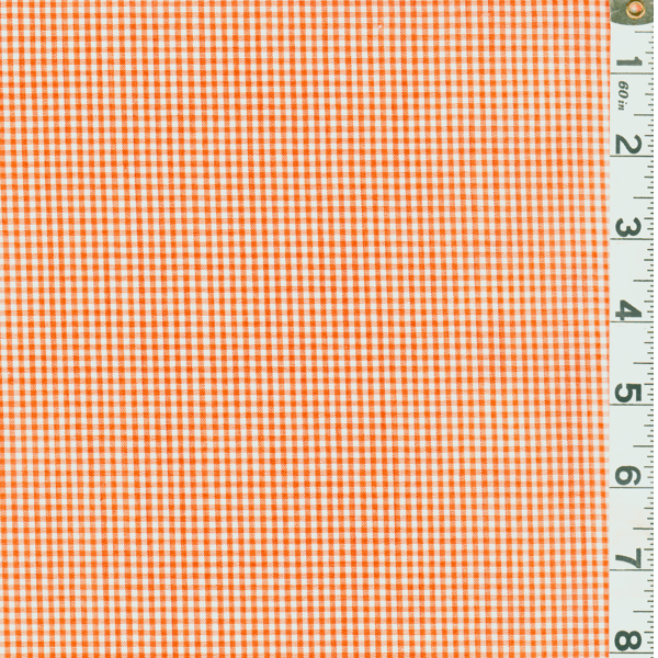 2 YD PC-Orange 1/16 Inch Gingham Fabric