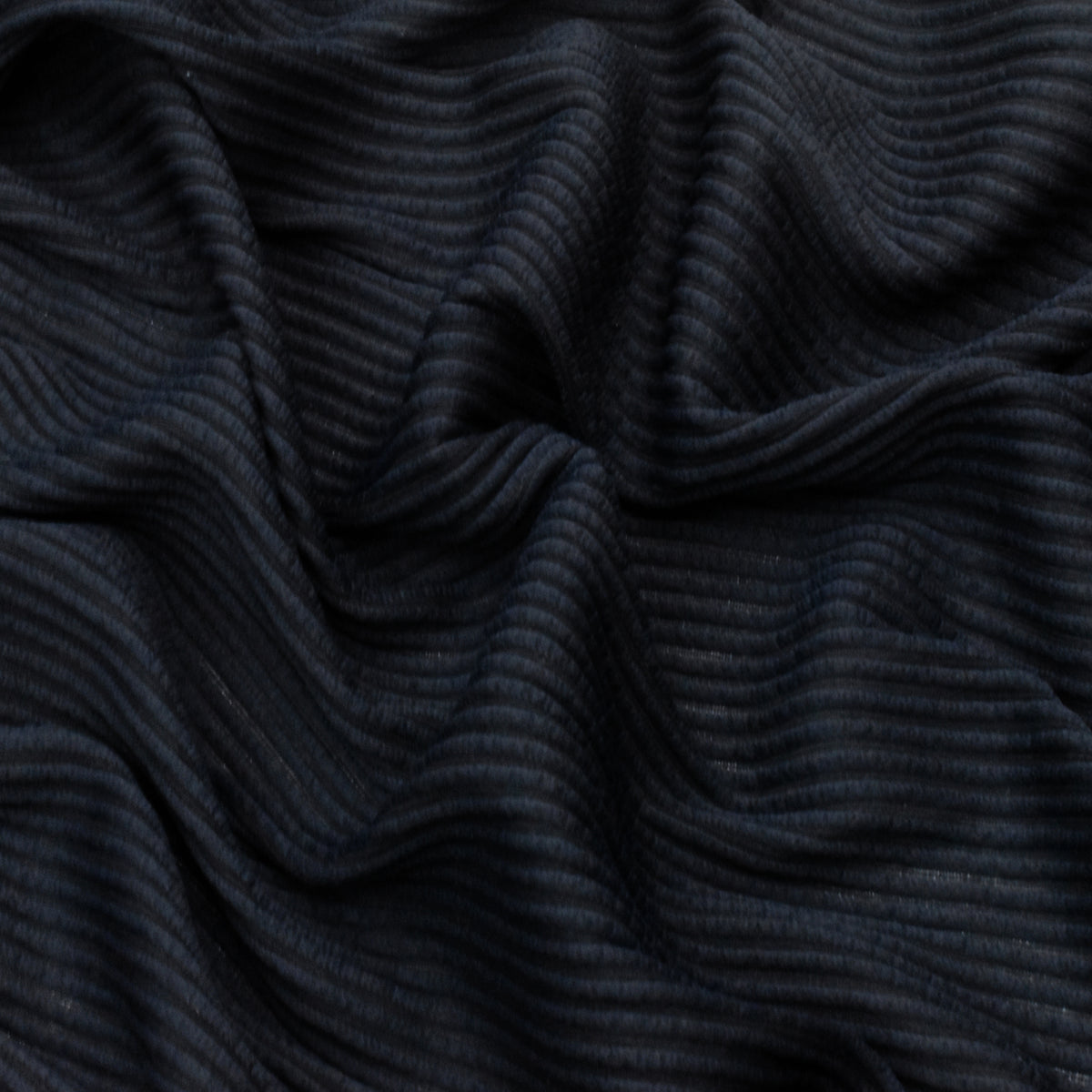 Midnight Black Corduroy-Like Textured Knit Fabric – Fabric Depot