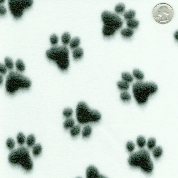 Paw Print Fleece Fabric