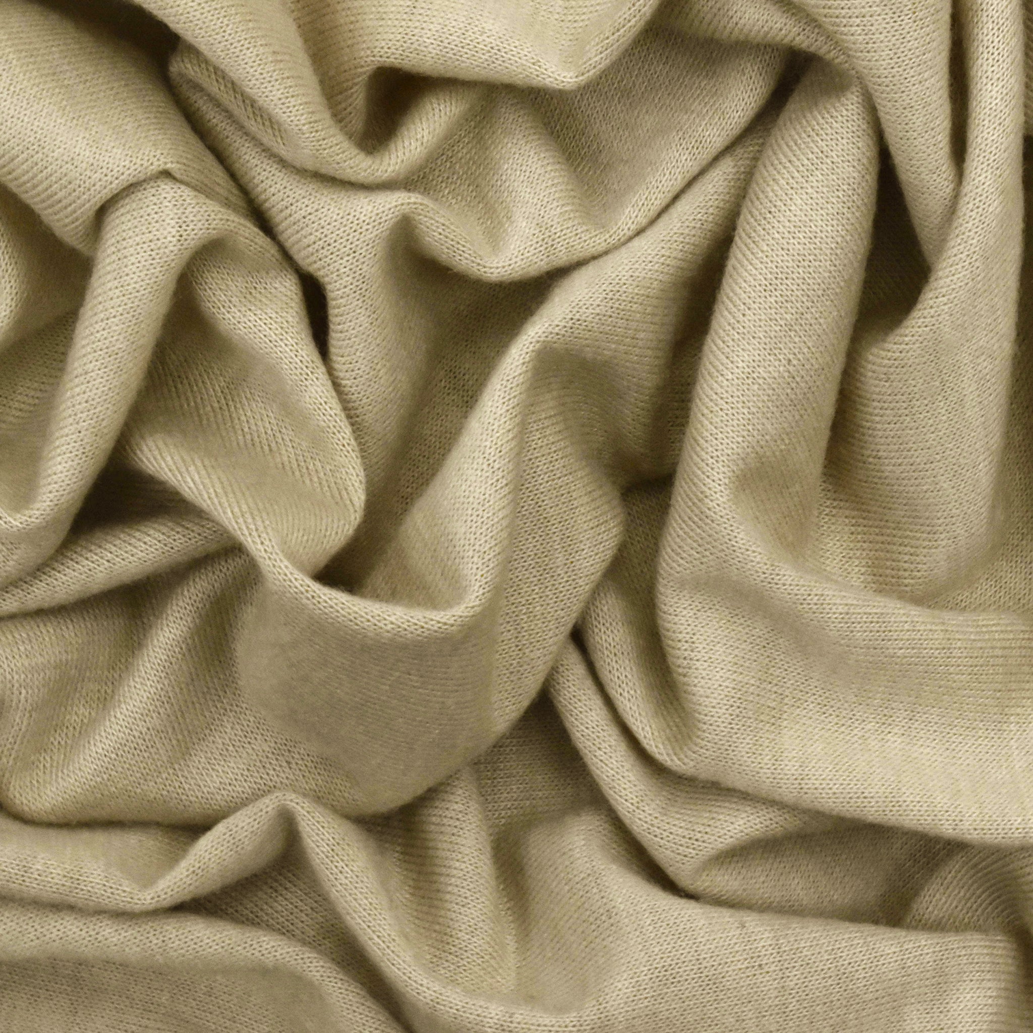 Mineral Beige Solid Stretch Jersey Knit Fabric – Fabric Depot