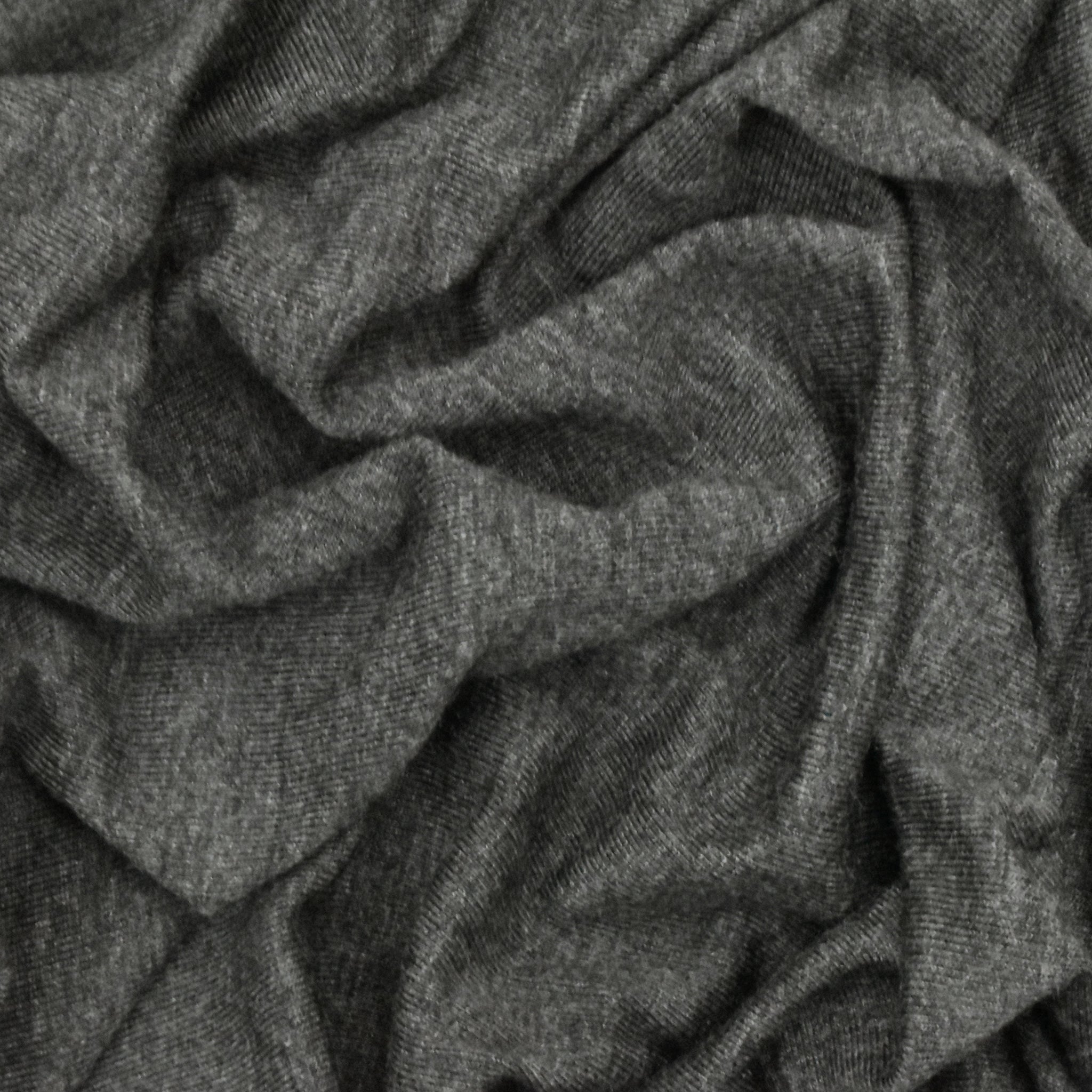 Charcoal Grey Cotton Jersey Fabric