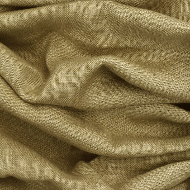 Wheat Field Beige Linen Slubbed Solid Woven Decorating Fabric