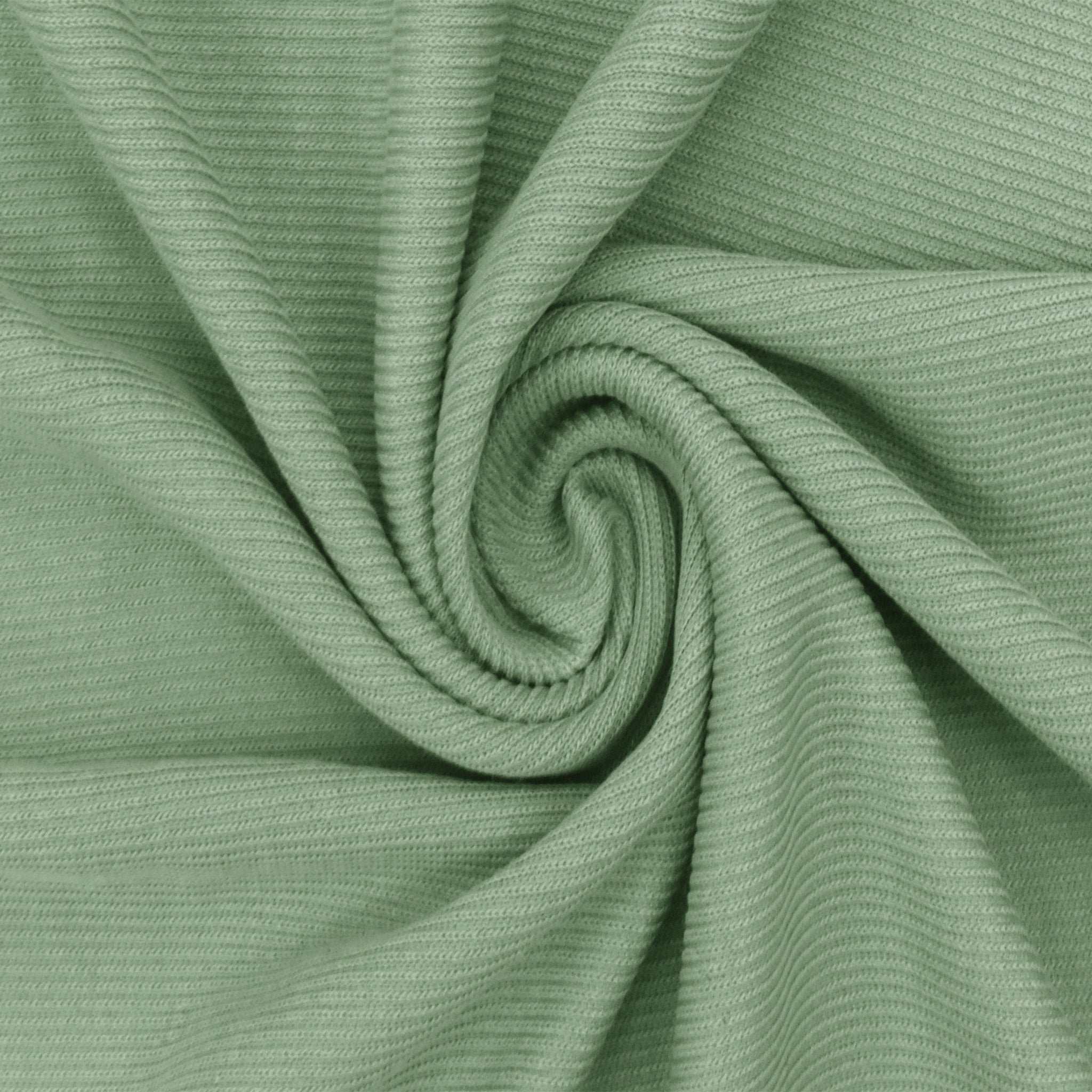 Sage Green Famous Maker Washed Stretch 1x1 Rib Knit Fabric – Fabric Depot