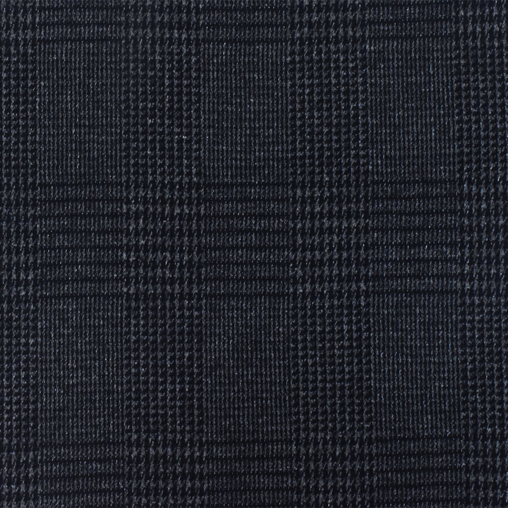 Steel Gray-Black Texture Stretch Wool Polyester Jersey Knit Fabric