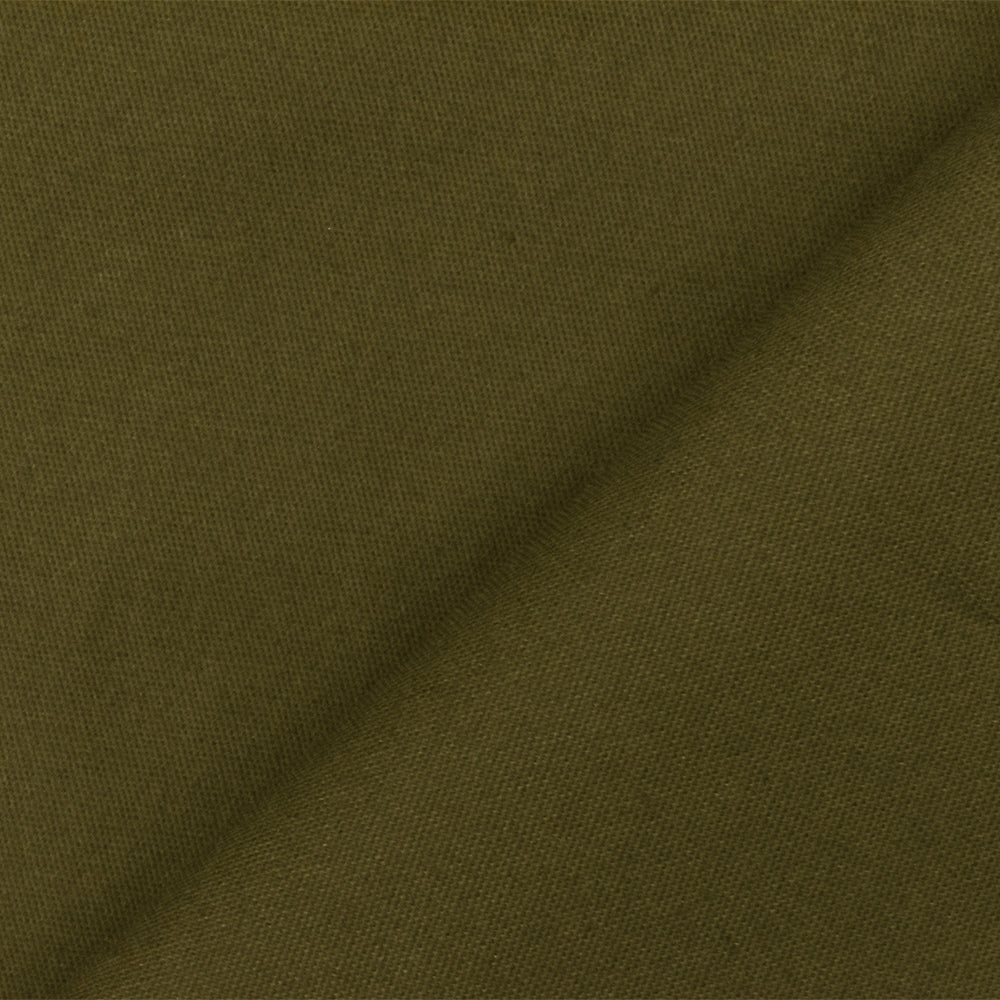 Dark Olive Green Solid Stretch Cotton Spandex Twill Woven Fabric ...