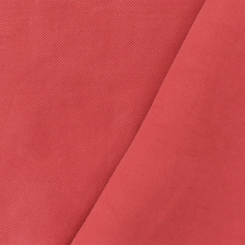 4 1/4 YD PC-Red Famous Designer Rayon-Poly Sand washed Twill Fabric