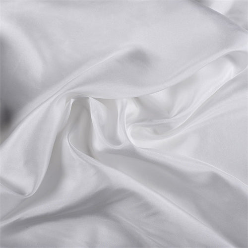 Runway Silks Ivory Silk Habotai Fabric - Reorderable