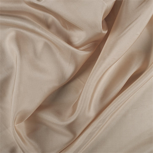 Runway Silks Pale Peach Silk Habotai Fabric - Reorderable