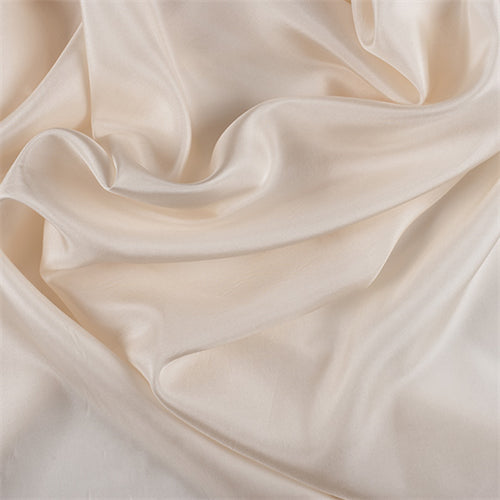 Runway Silks Cream Silk Habotai Fabric - Reorderable