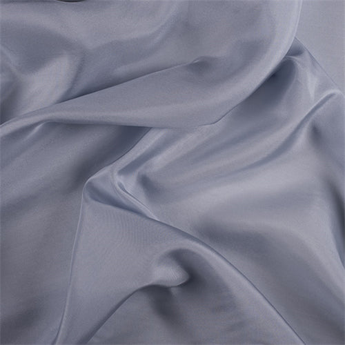 Runway Silks Steel Blue Silk Habotai Fabric - Reorderable