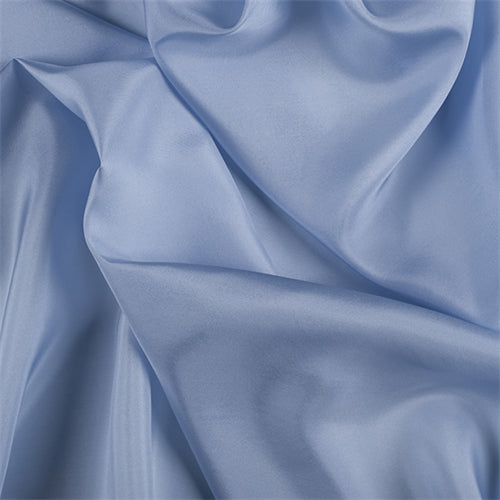 Runway Silks Sky Blue Silk Habotai Fabric - Reorderable