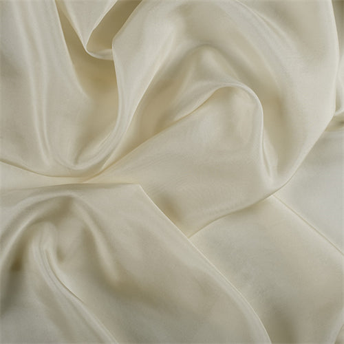 Runway Silks Pale Yellow Silk Habotai Fabric - Reorderable