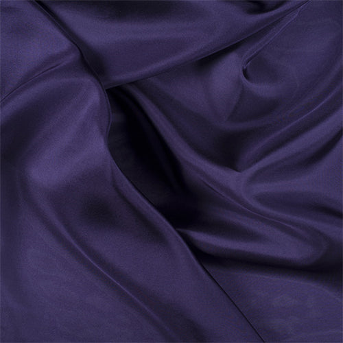 Runway Silks Dark Purple Silk Habotai Fabric - Reorderable