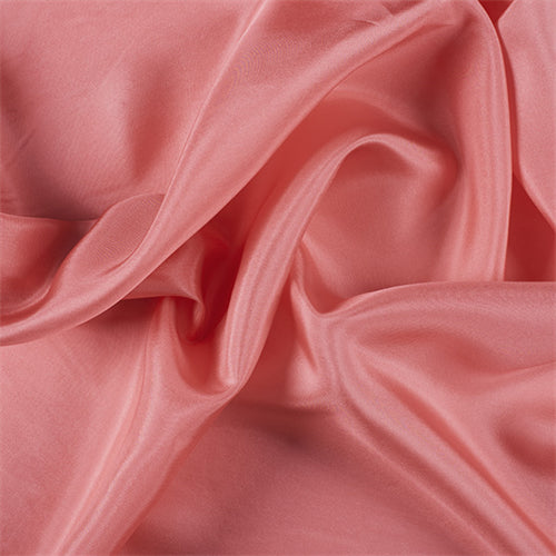 Runway Silks Coral Silk Habotai Fabric - Reorderable