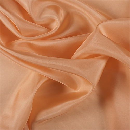 Runway Silks Light Orange Silk Habotai Fabric - Reorderable
