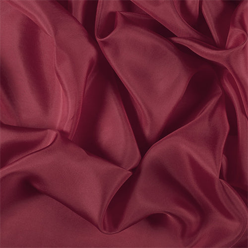 Runway Silks Bright Red Silk Habotai Fabric - Reorderable