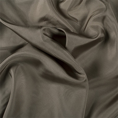 Runway Silks Dark Olive Silk Habotai Fabric - Reorderable