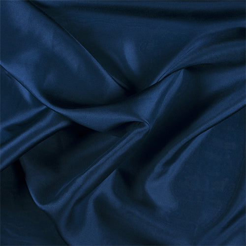 Runway Silks Midnight Navy Silk Habotai Fabric - Reorderable