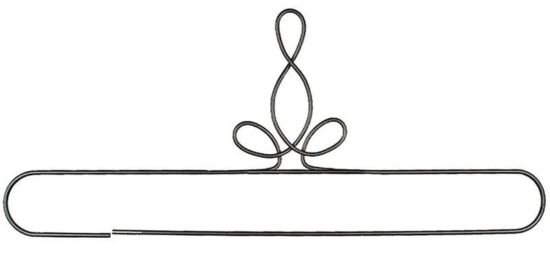 24in Heirloom Split Bottom Hanger Silver