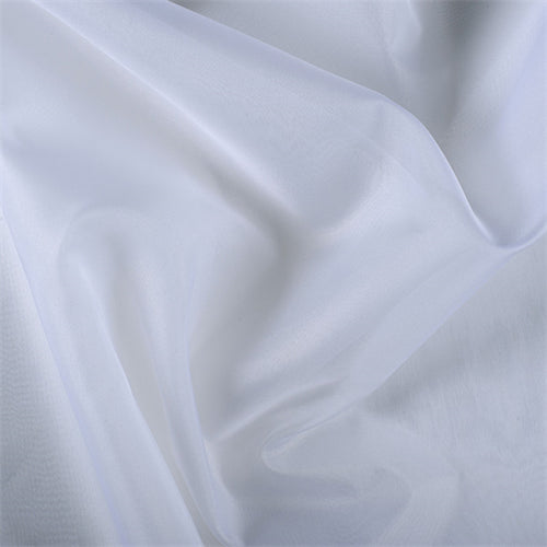 Runway Silks White Silk Organza Fabric - Reorderable