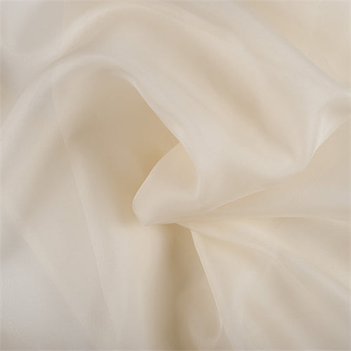 Runway Silks Soft Yellow Silk Organza Fabric - Reorderable