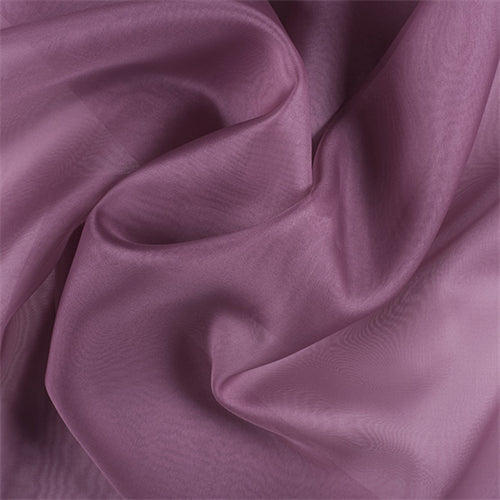 Runway Silks Mauve Silk Organza Fabric - Reorderable