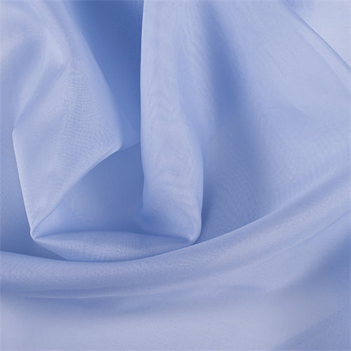Runway Silks Sky Blue Silk Organza Fabric - Reorderable