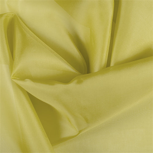 Runway Silks Chartreuse Silk Organza Fabric - Reorderable
