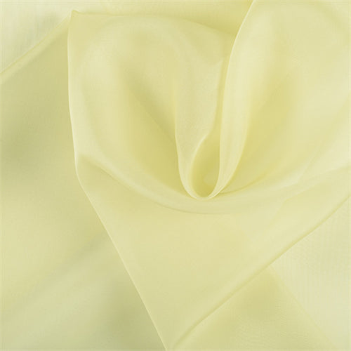 Runway Silks Peridot Silk Organza Fabric - Reorderable
