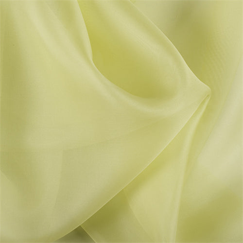 Runway Silks Light Lime Silk Organza Fabric - Reorderable