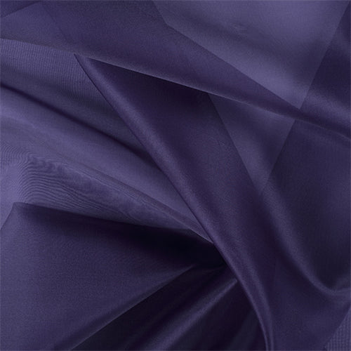 Runway Silks Dark Purple Silk Organza Fabric - Reorderable
