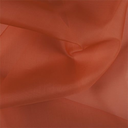 Runway Silks Orange Silk Organza Fabric - Reorderable