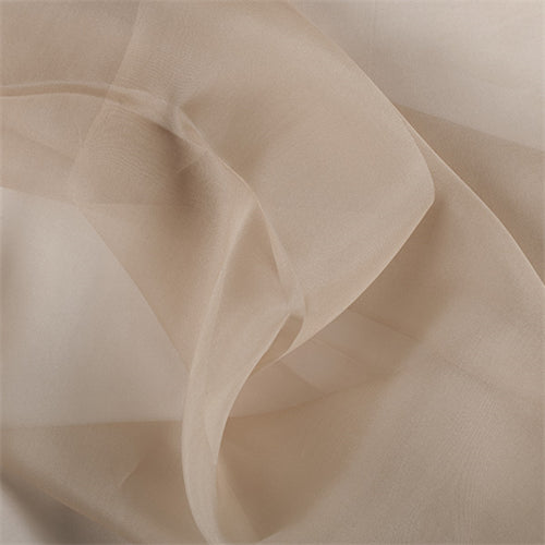 Runway Silks Camel Silk Organza Fabric - Reorderable