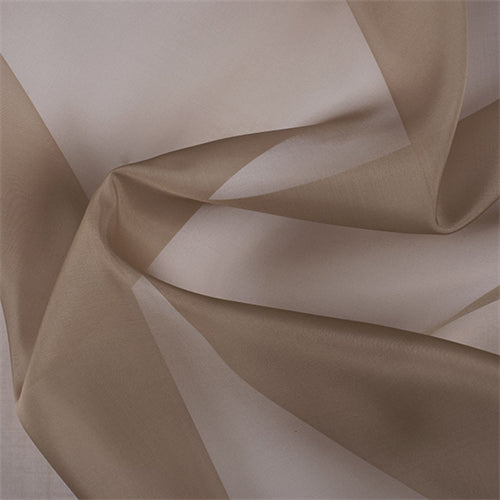 Runway Silks Mocha Silk Organza Fabric - Reorderable