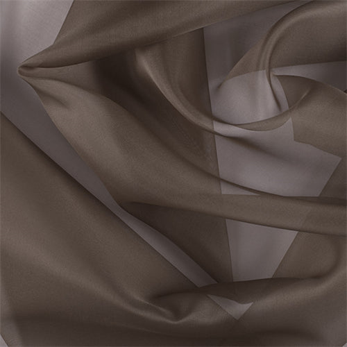 Runway Silks Latte Silk Organza Fabric - Reorderable