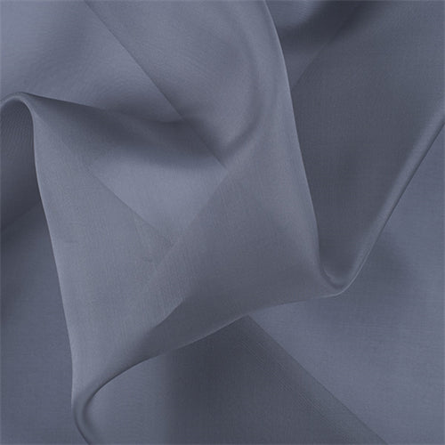 Runway Silks Gray Silk Organza Fabric - Reorderable