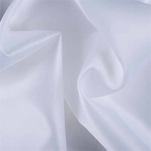 Runway Silks White Silk Satin Organza Fabric - Reorderable