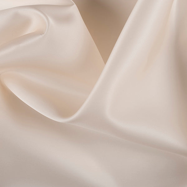 Runway Silks Cream Silk Satin Organza Fabric - Reorderable