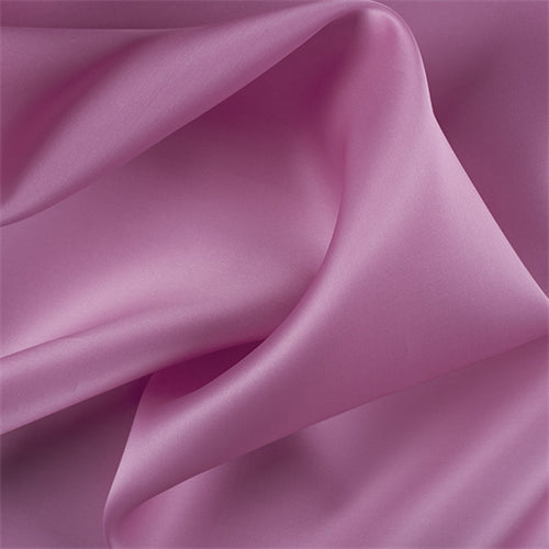 Runway Silks Carnation Pink Silk Satin Organza Fabric - Reorderable