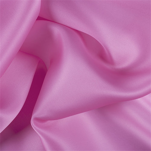 Runway Silks Hot Pink Silk Satin Organza Fabric - Reorderable