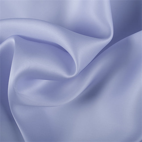 Runway Silks Light Blue Silk Satin Organza Fabric - Reorderable