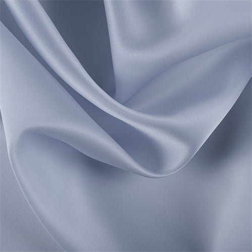 Runway Silks Steel Blue Silk Satin Organza Fabric - Reorderable