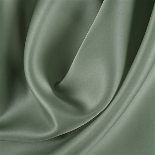 Runway Silks Dark Sage Silk Satin Organza Fabric - Reorderable