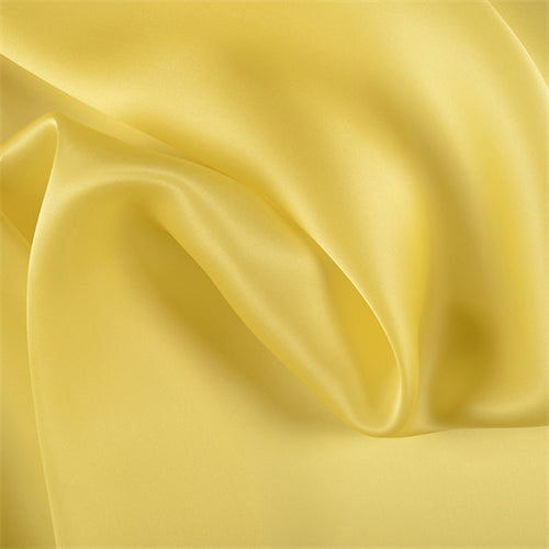 Runway Silks Bright Yellow Silk Satin Organza Fabric - Reorderable