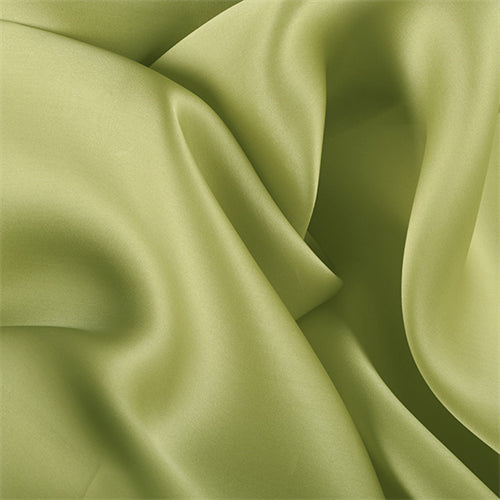 Runway Silks Light Lime Silk Satin Organza Fabric - Reorderable