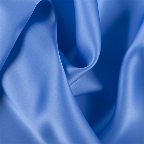 Runway Silks Periwinkle Silk Satin Organza Fabric - Reorderable