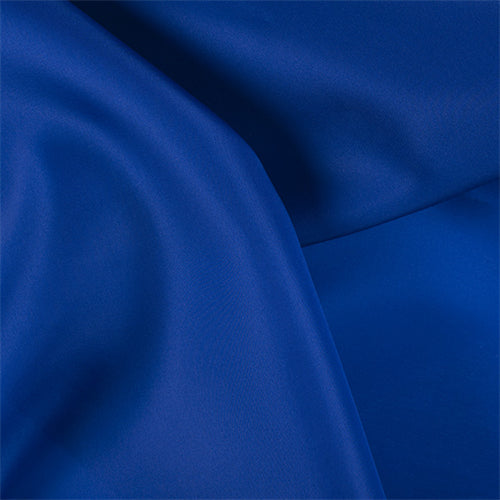 Runway Silks Blue Silk Satin Organza Fabric - Reorderable