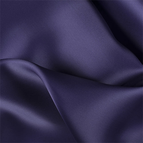 Runway Silks Dark Purple Silk Satin Organza Fabric - Reorderable